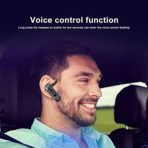Слушалките за спроводливост на коските со единечна уво Bluetooth 5.2, безжични слушалки на отворено уво водоотпорни со микрофон