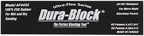 Подлога за држач за блокирање на блок за блокирање на Дура-блок-ултра-флексната подлога за ултра-флекс, вклопени влажни суви шкурка