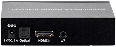 Моноприс 113347 Blackbirdtm 4k Серија HDMI Аудио Вметнувач, Црна