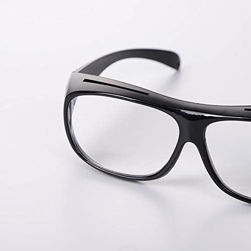 Runchbox.com 2x гласител за читање, црна со рамка за читање очила за читање, очила за читање за стари лица Прочитајте весник за заварување