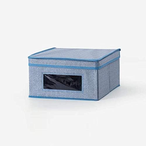 Кутија за складирање на плакари за ткаенини ZyHMW со капак - Голема кутија за складирање ја засилува гардеробата - совршена
