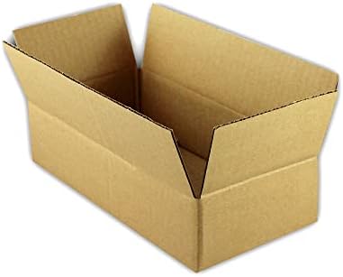 Екосвифт 1-Кутија 10х7х4 Брановидни Картони Кутија За Пакување Пошта Подвижна Кутија За Испорака Картон 10 х 7 х 4 инчи