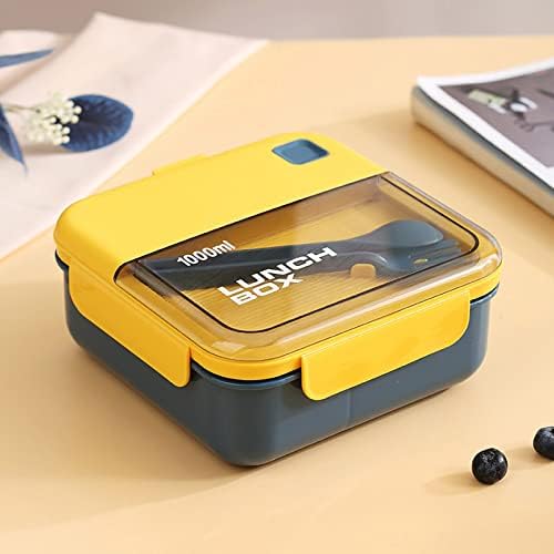 Blmiede Bento Bence Box повторно може да се употреби 2 одделен сад за храна за училишна работа за ученички студенти за ручек кутија