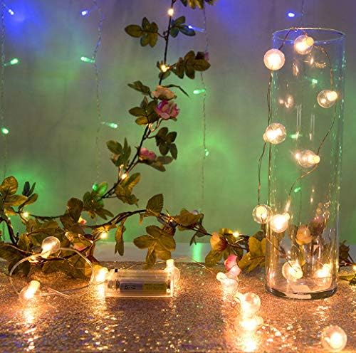 Светла батерија забава бакарна ламба LED Божиќна декор жица XMAS LED светлина LED меки Божиќни светла во затворен простор