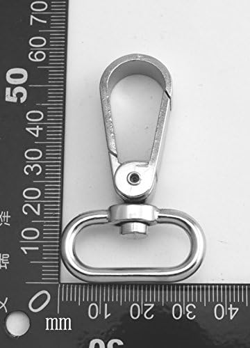 Fenggtonqii Silvery 1 Внатрешен дијаметар овален прстен Голем рамен јастог јастог спојки Swivel Snap Hooks Pack од 4
