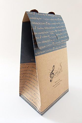 FunmusicOnline Music Theated DIY кутија за подароци за хартија