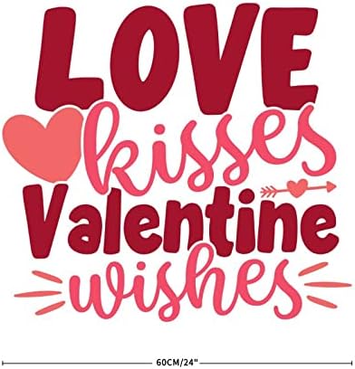 Смешна налепница за налепници за ден на в Valentубените за wallидни loveубовни бакнежи Валентин желби wallидни декории уметнички декорации Денот