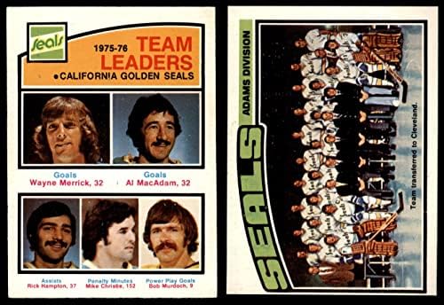 1976-77 О-пи-чие Калифорнија Златни заптивки Тим постави Златни заптивки во Калифорнија VG/EX+ Златни заптивки