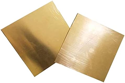 Nianxinn бакарен лим метал метална метална плоча со фолија мазна површина Исклучителна организација Дебелина 0.04in/ 1mm чаршафи за плочки од месинг