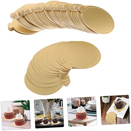 Zerodeko 100 парчиња торта картонска лента за тава за тава за торта за торта за торта, табли за торта за домаќинства златни резерви
