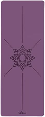 Roru Concept Sun Series Dark Purple Eco-Priendly вежба јога мат со голема торба за носачи, црна, пеење, прилагодлива-природна, нелизгачка