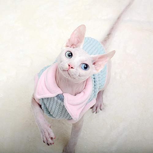 Облека за мачки twdyc зимски топли меки мачки топли мачки костуми пулвер маче облека