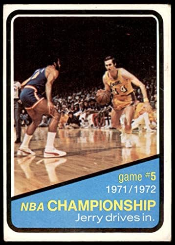 1972 Топс 158 НБА плеј -оф - Игра 5 Jerryери Вест Никс/Лејкерс Добри Никс/Лејкерс
