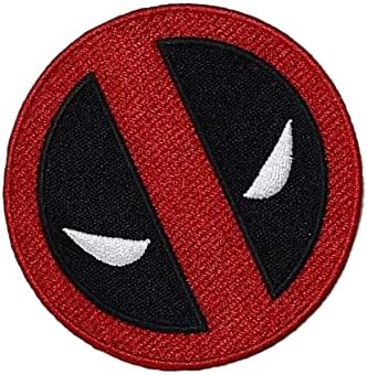 Deadpool Wade Winston Wilson Superhero Symbol Patch kook and Loop Tactical Morale Applike Applike Plickener Weptered Patch 2 парчиња