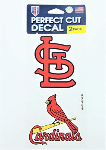 Wincraft MLB St. Louis Cardinals 47654011 Совршен пресечен декларација, 4 x 4