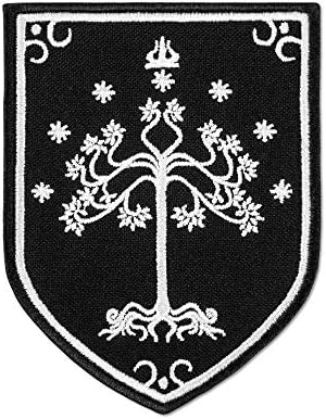 Бело дрво на Гондор Лепенка, филмски симбол Толкин Лотр, 3 x 3,9 инчи