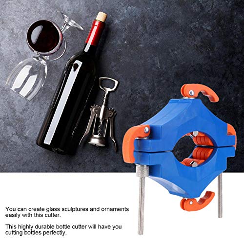 Секач за шише со вино, професионална секач за шишиња зацементирана алатка за сечење со двојно сечило со држач за челик