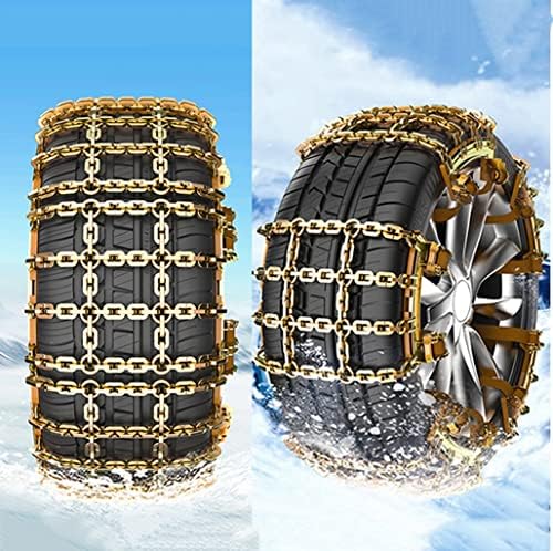 Снежни ланци BBGS за ланци со гуми против лизгање на гуми Универзални итни гуми за снег за автомобил, камион, SUV, синџир на челик