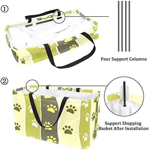 Ратгдн за намирници за намирници за еднократна употреба мачка шепа шепа шема за преклопување на големи канти за складирање корпи за торбичка