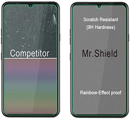 Г-дин Шилд [3-ПАКЕТ] Дизајниран За LG G8X ThinQ [Калено Стакло] Заштитник На Екранот [Јапонија Стакло СО 9h Цврстина] Со Доживотна Замена