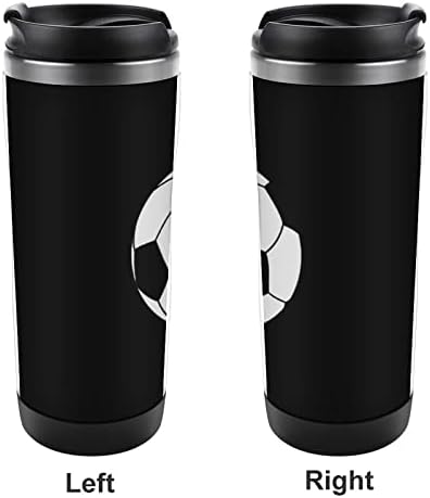 Јапонски фудбалски патувања со кафе со капаци со капаци изолирани чаши од не'рѓосувачки челик со шише со двојна wallидна вода