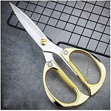KRIVS занаетчиски ножици домаќинства од не'рѓосувачки челик алуминиумски легури за ножици со прирачник за хартија за сечење на ленти за кујни