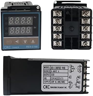 Контролер на температура на дигитална PID REX-C100 0 до 999 степени 240V REX-C100 Термостат со реле/Цврста состојба на излез