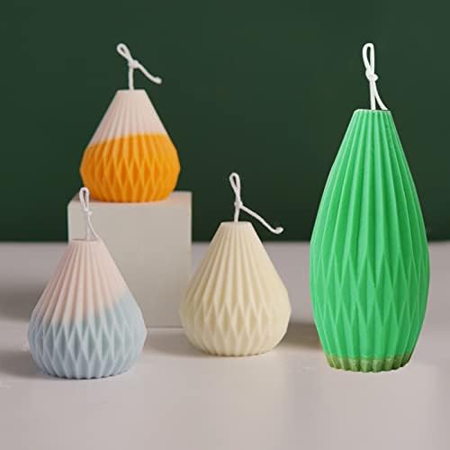 Силиконски калап за свеќи за правење свеќи со 3Д вазна форма на свеќа рачно изработени силиконски сапунски калапи смола, леење
