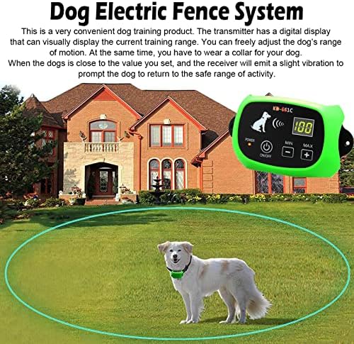 Безжична ограда за кучиња, систем за задржување на електрична обука за миленичиња, безбеден ефикасен со IP65 водоотпорен полнење на шок -бип