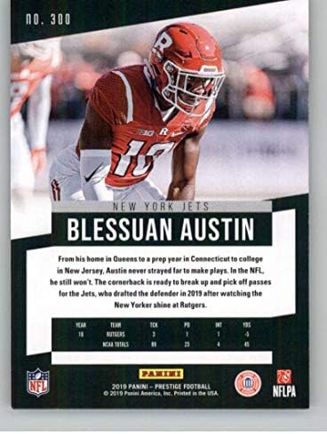 2019 Panini Prestige 300 Blessuan Oustin RC Rookie New York Jets NFL Football Trading Card