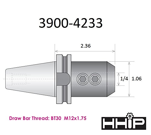 HIP 3900-4233 Носител на крајот на мелницата, БТ-30 1/4 “