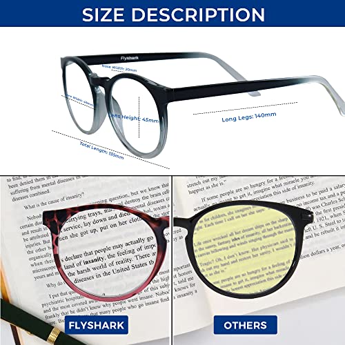 Флешарк 5 Пакет Очила За Читање Блокирање На Сина Светлина, Модни Очила, Читателите За Жени Вклучуваат Очила За Сонце