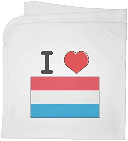 Азиеда „Јас го сакам Луксембург“ памучно бебе ќебе / шал