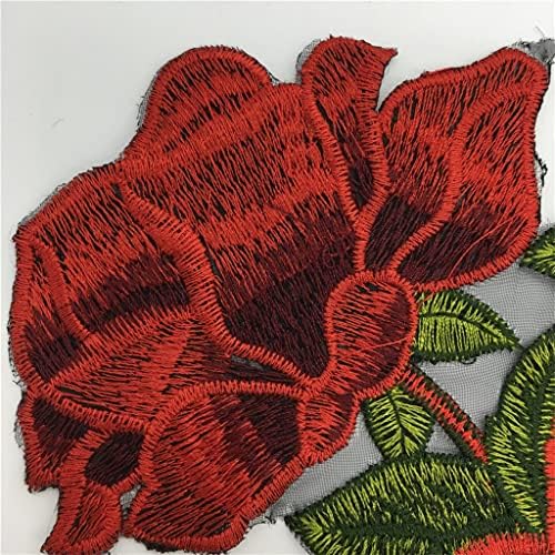 Floyinm занаетчиски јака секвенк цветна везена апликација украсена украсена чипка јака за шиење на јака