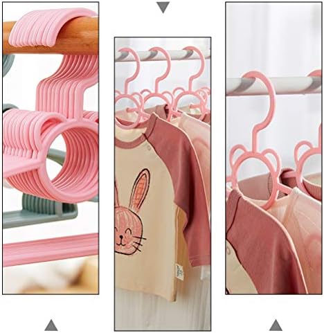 Закачалки за облека Doitool, 10 парчиња пластична облека за пластична облека за траење на облеката на плакарот за држач за облека