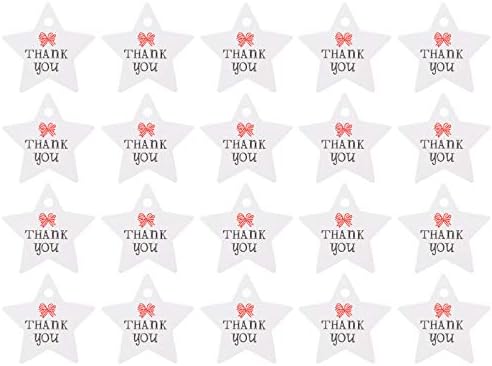 Milisten Blank Cards Kraft Tags Tags 100 парчиња DIY хартија висечки картички Ви благодариме за подароци за закачување ознаки приврзоци