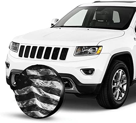 Обвинка на резервни гуми 15 инчи Камо американско знаме печати водоотпорно универзално покривање на тркалото за гуми што е докажано во прав, за
