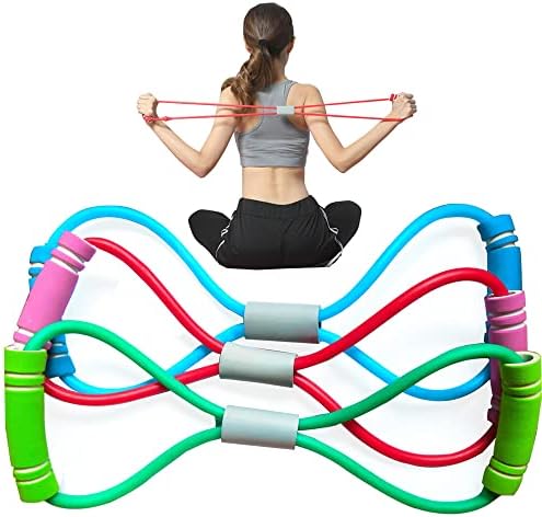 Слика 8 Резистентен опсег и ленти за отпорност на рака тренингот на градите и рамените за истегнување на лентите за вежбање