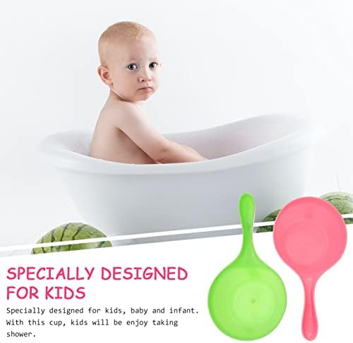 Зеродеко 3 парчиња чаша Прекрасна безбедна нетоксична симпатична додатоци за капење глава за миење чаша туш вода лажица за бебе