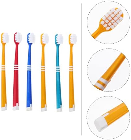 Алатки за чистење на домаќинства за лекување 6pcs пластична четка за заби мека четка за заби Мала глава рачна четка за заби орална