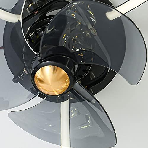 Каригаи Невидлива вентилатор таванот светло модерна креативна тивка вентилатор LED три-боја затемнување на приврзокот за приврзоци за приврзоци
