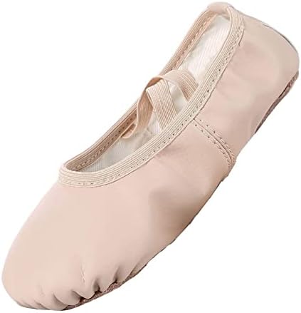 Nexete мека кожа Бале Бале танцувачки чевли Сплит-Солски станови чевли розова црна и гола боја за дете девојче момче дете