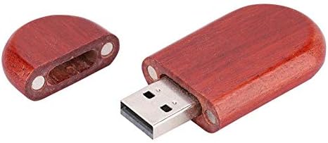 Со Кутија Розово Дрво Овална USB Флеш Меморија, USB2. 0 Интерфејс 8GB 16GB 32GB 64GB 128GB USB Флеш Диск, За Компјутер Лаптоп