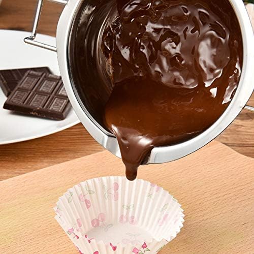 Кабилок Млечна Чоколадна Топлинска Алатка 2 парчиња Двоен Котел Чоколадо Тенџере За Топење Од Нерѓосувачки Челик Тенџере За Топење
