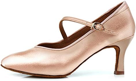 Хројл латински танцувачки чевли за жени Танго Салса свадба Патри Затвори пумпа за танцување во сала за танцување, модел-KCBD1009