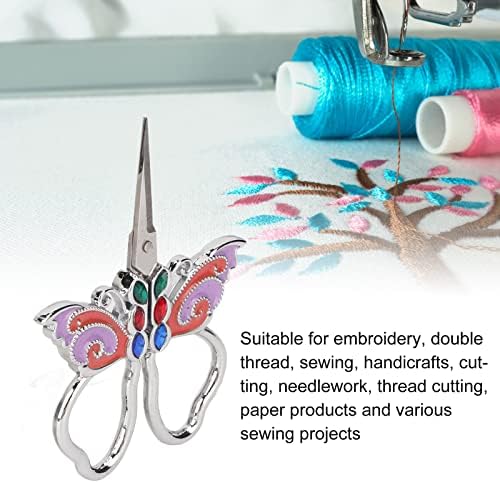 Ножици за плетење, Нерѓосувачки Челик Боја Сликарство Вез Ножици Инцизивни Со Кутија За Кроење