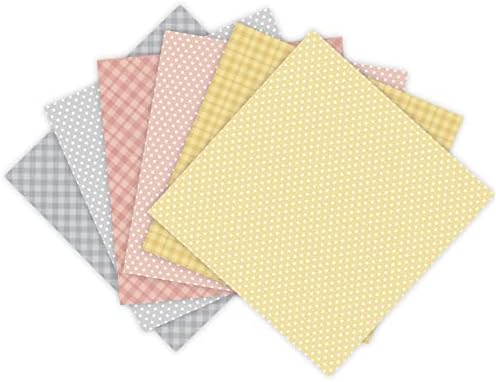 24 листови 6 x6 пролетни бои розови шема креативни белешки за хартија за хартија рачно изработени занаетчиски занаетчиски занаетчиски