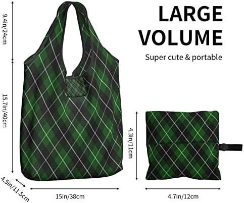 Кујнски вреќи за намирници за еднократно зелено-црно-плај-платени торбички