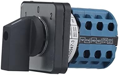 NYCR Selector Rotary Switch 5-20A 220V Универзален прекинувач за промена 3 позиција 3 јазли Електричен мотор за враќање на моторот