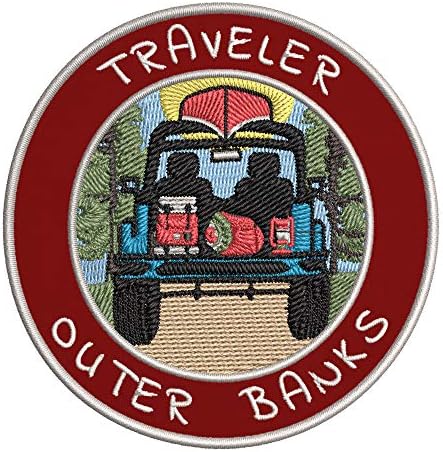 Патник! Надворешни банки извезена премиум лепенка DIY железо или шиење декоративна значка амблем за одмор сувенири за патувања за патувања